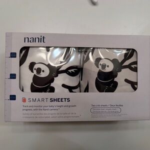 Nanit Koala Smart Crib Sheets Set in Gray and White